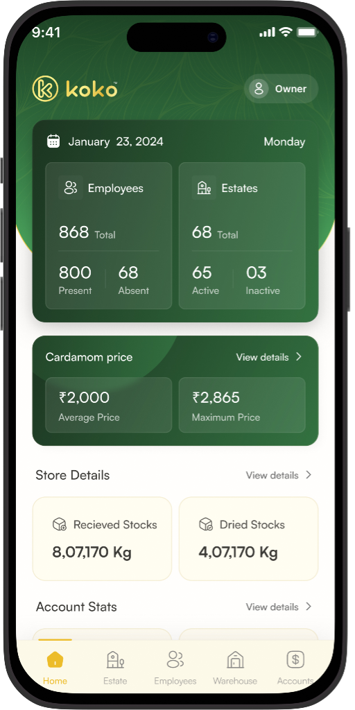 Koko Owner App
