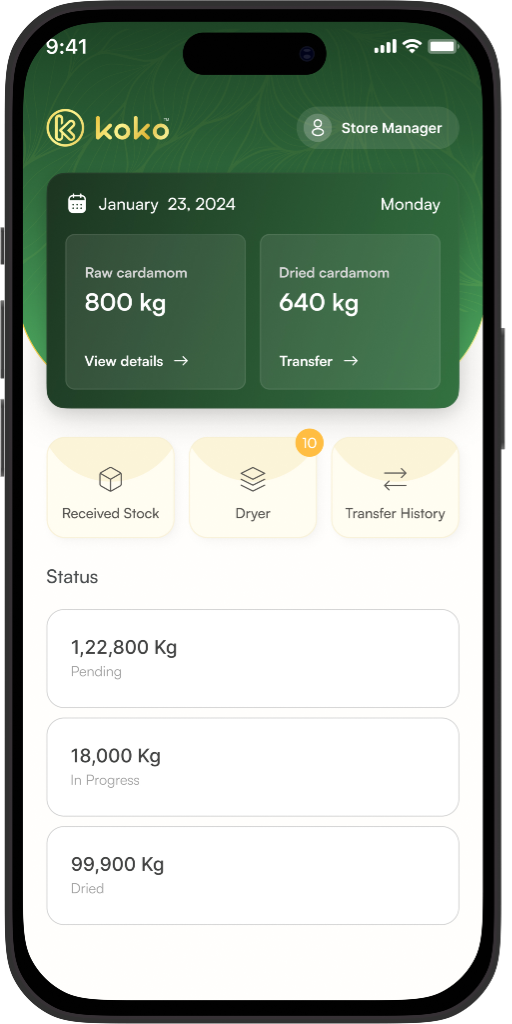 Koko Store Manager App