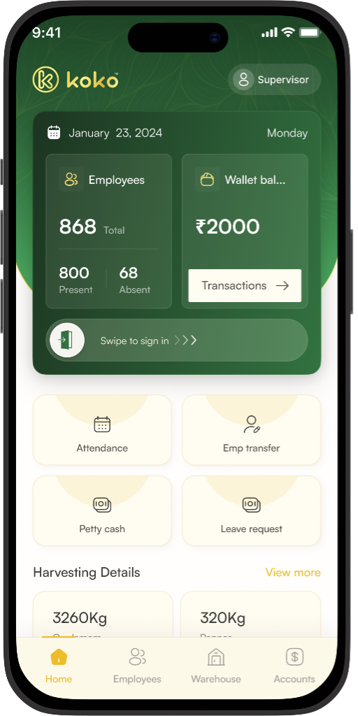 Koko Supervisor App